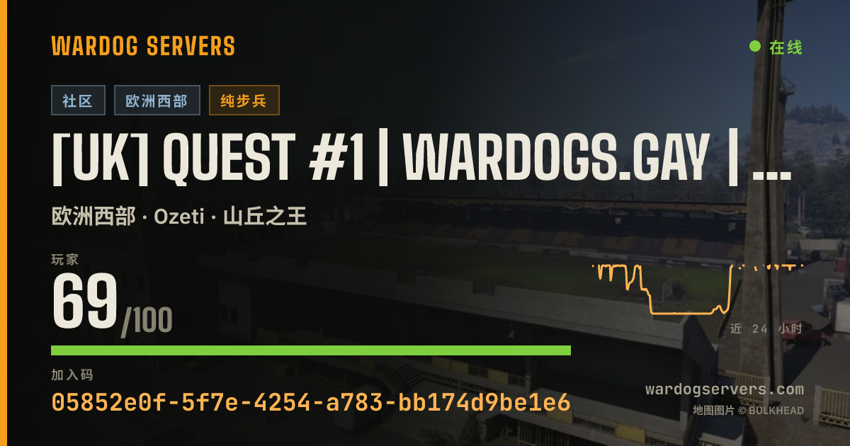 [UK] QUEST #1 | wardogs.gay | Queers and allies | No heli GL 的实时状态横幅