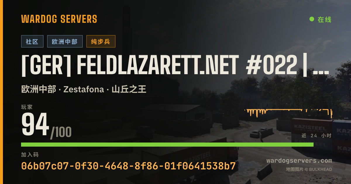 [GER] Feldlazarett.net #022 | 50v50 | Infantry Only | 65-13 的实时状态横幅