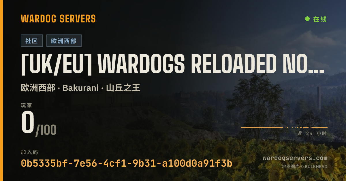 [UK/EU] Wardogs Reloaded No GL/Humvee MiniGun 的实时状态横幅