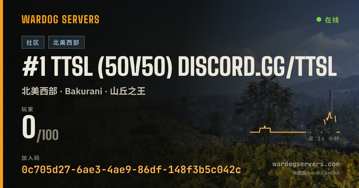 #1 TTSL (50v50) discord.gg/ttsl 的实时状态横幅