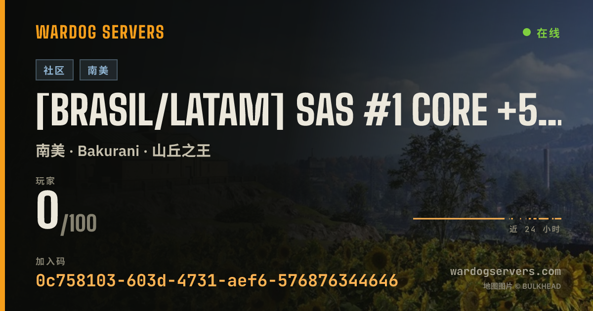 [BRASIL/LATAM] SAS #1 CORE +5% BOOSTXP Discord.gg/sasbr 的实时状态横幅
