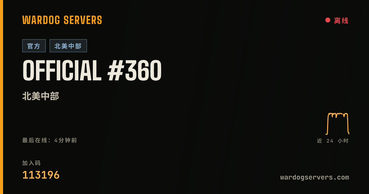 Official #360 的实时状态横幅