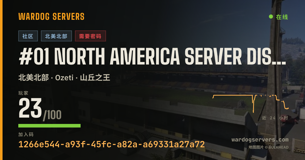 #01 North America Server discord.gg/iucqash0 的实时状态横幅