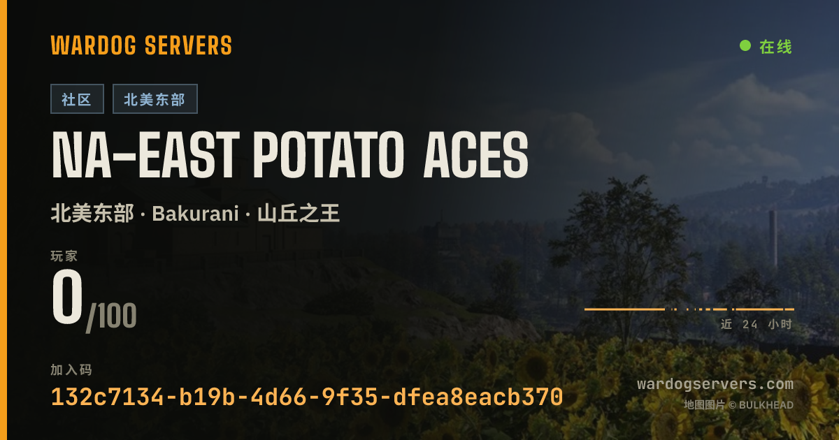 NA-East Potato Aces 的实时状态横幅