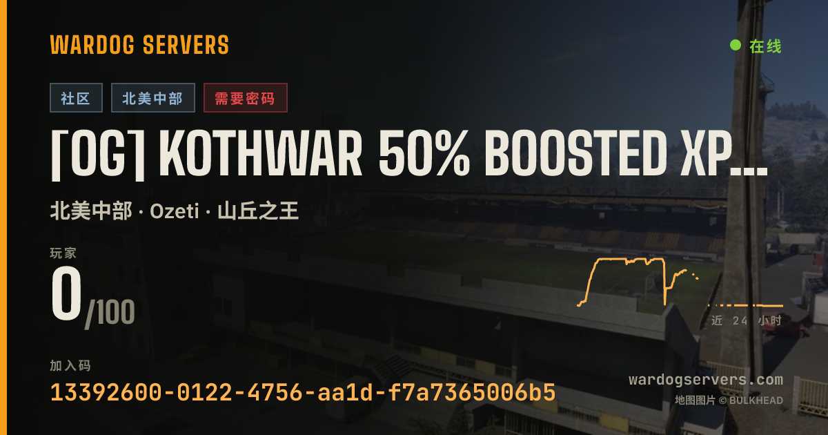 [OG] kothwar 50% Boosted XP & Cash discord.gg/heventeran 的实时状态横幅