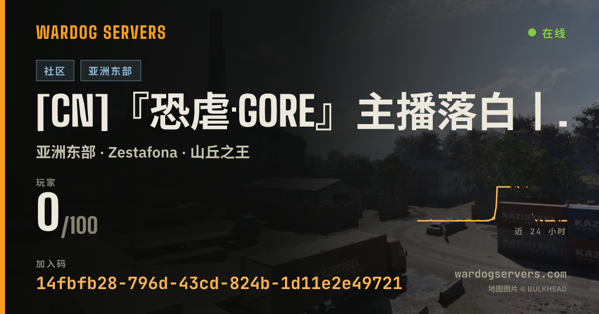 [CN]『恐虐·GORE』主播落白丨高经验服丨管理全天在线丨免排队 Q群:285974752 的实时状态横幅
