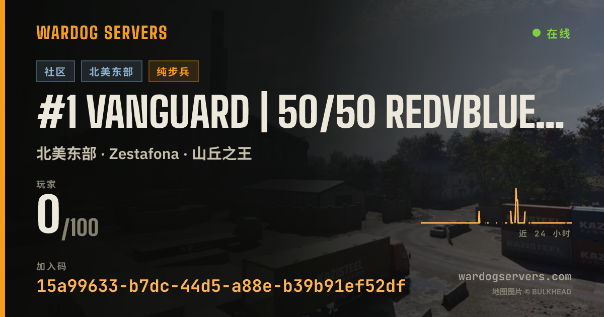 #1 Vanguard | 50/50 RedvBlue | vng.one | SeedingRewards 的实时状态横幅