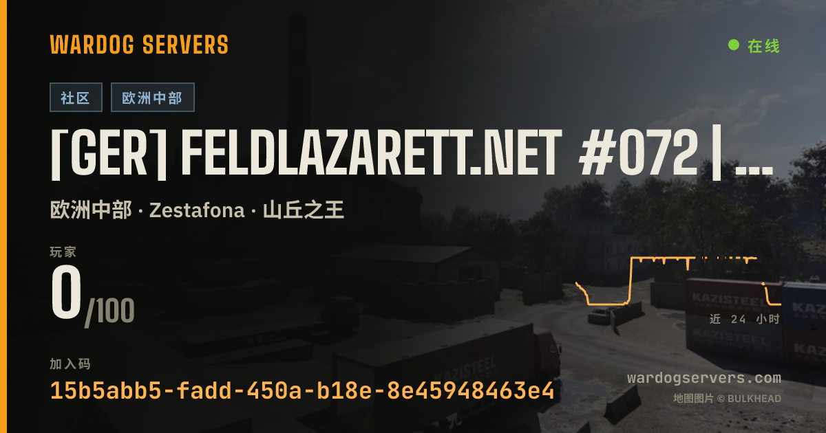 [GER] Feldlazarett.net #072 | Only-Newbies | KD-Limit | 0-0-0 的实时状态横幅
