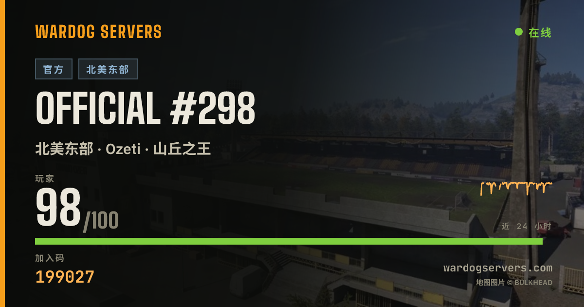 Official #298 的实时状态横幅