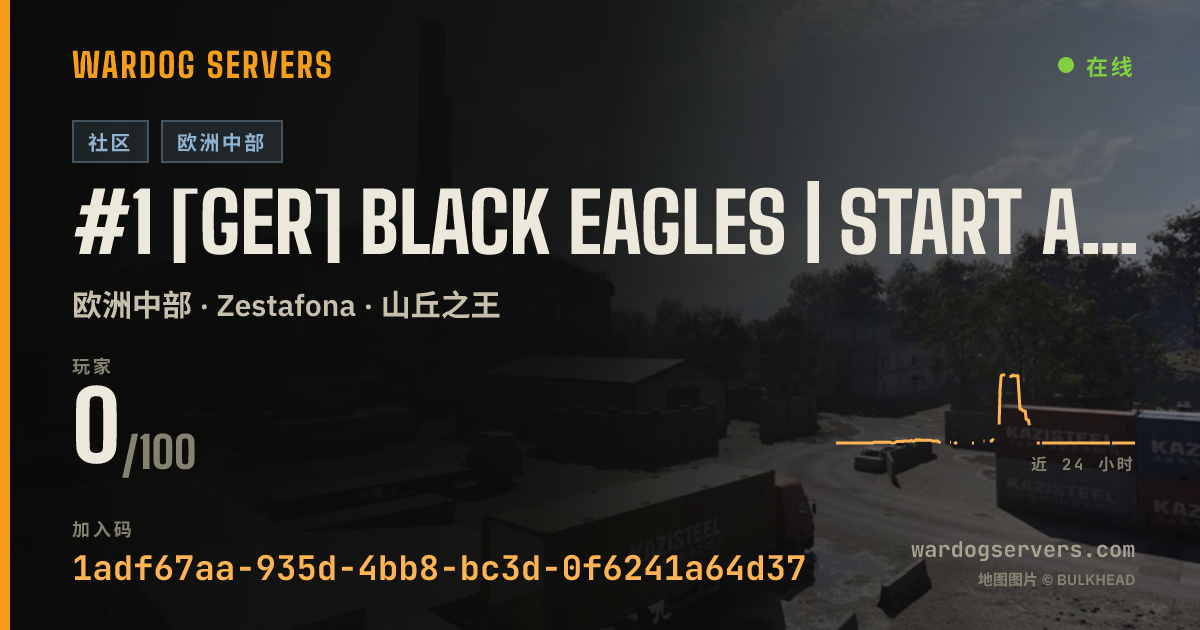 #1 [GER] Black Eagles | Start ab 20p | alle Maps | Vanilla | 的实时状态横幅