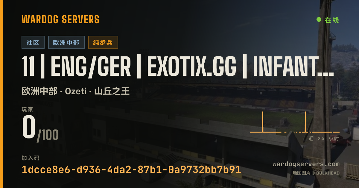 11 | ENG/GER | EXOTIX.GG | INFANTRY | 00-00-00 的实时状态横幅