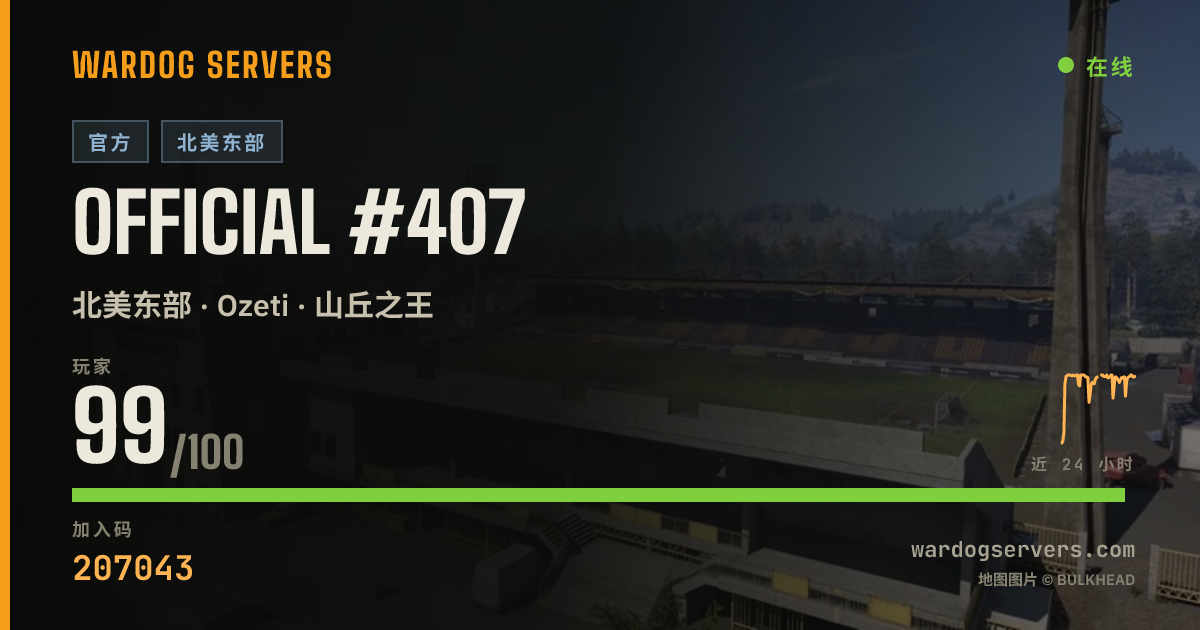 Official #407 的实时状态横幅