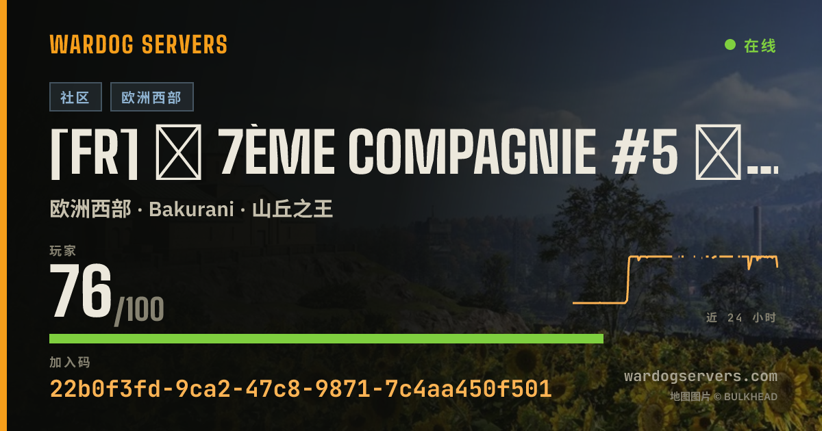 [FR] ★ 7ème Compagnie #5 ★ 100% FR - discord.gg/7eCie 的实时状态横幅