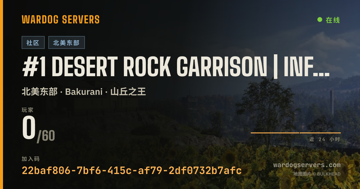#1 Desert Rock Garrison | Infantry Only | 30vs30 | 的实时状态横幅