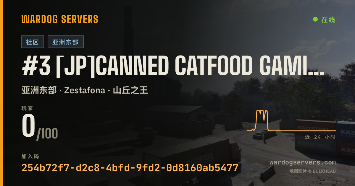 #3 [JP]Canned Catfood Gaming Server[日本] 的实时状态横幅
