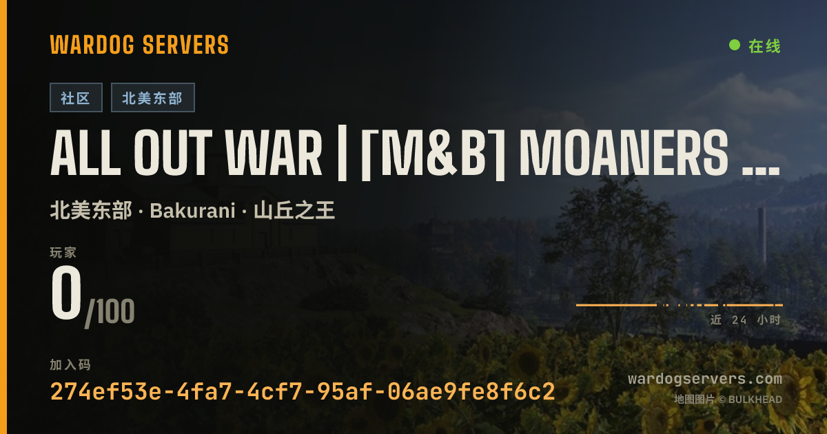 ALL OUT WAR | [M&B] MOANERS & BONERS | mnb.gg 的实时状态横幅