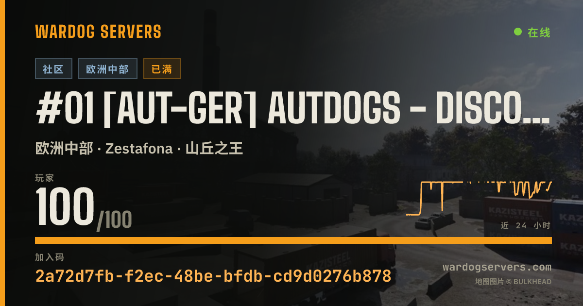 #01 [AUT-GER] AUTDOGS - discord.gg/autdogs 的实时状态横幅