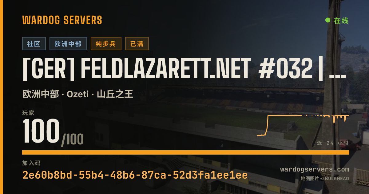 [GER] Feldlazarett.net #032 | Infantry Only | 13-75-17 的实时状态横幅