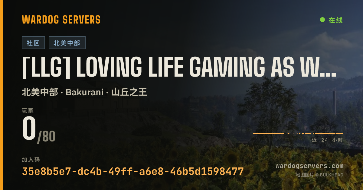 [LLG] Loving Life Gaming as Wardogs 的实时状态横幅