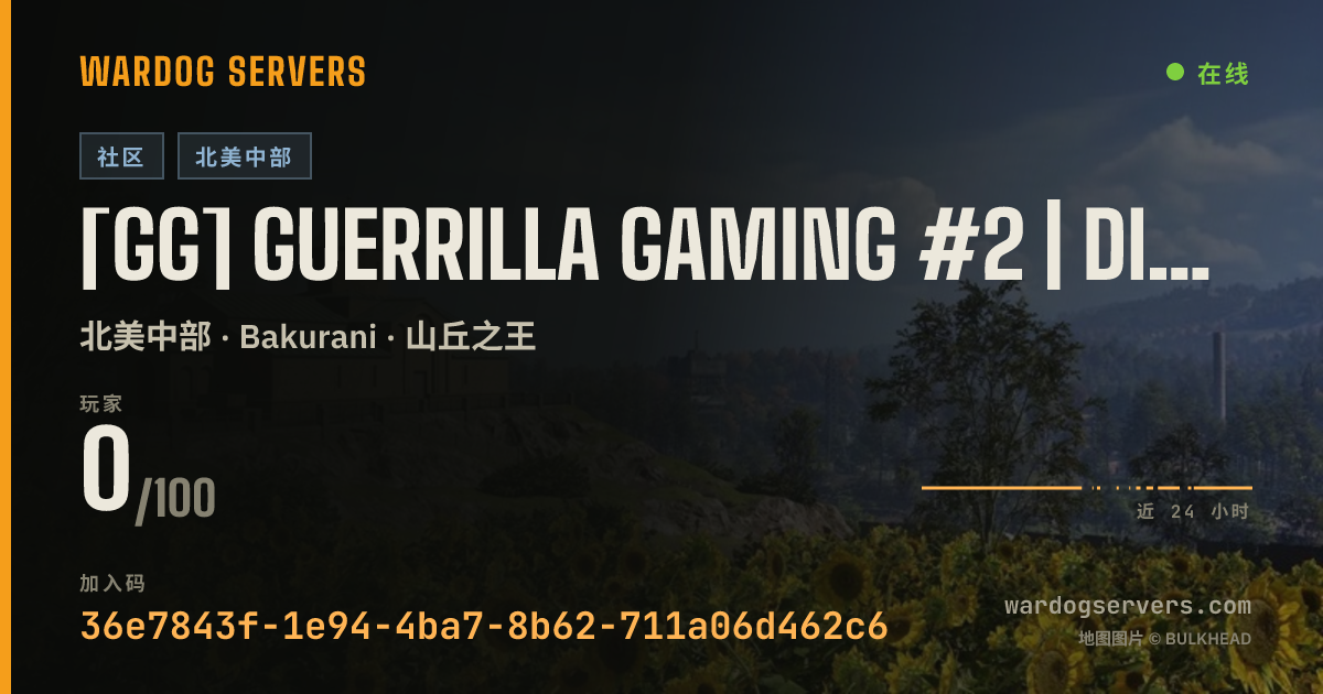 [GG] Guerrilla Gaming #2 | discord.gg/guerrilla-gaming 的实时状态横幅