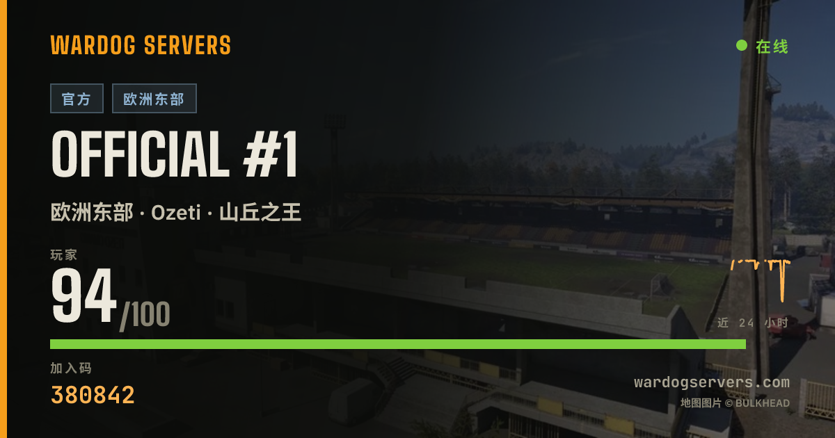 Official #1 的实时状态横幅