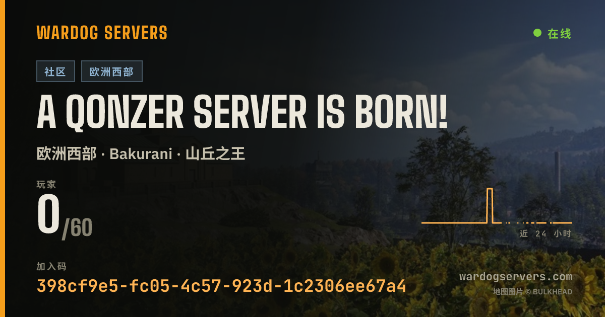 A Qonzer Server Is Born! 的实时状态横幅