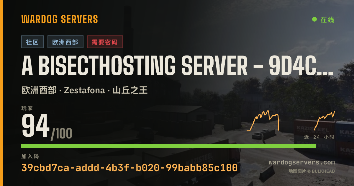 A BisectHosting Server - 9d4cb607 的实时状态横幅