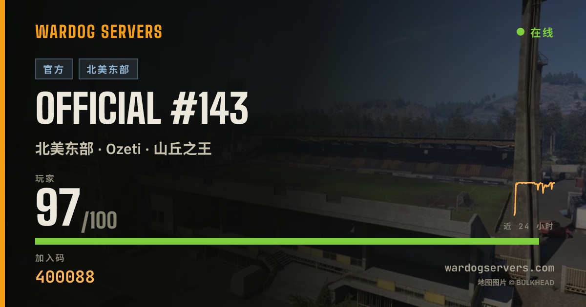 Official #143 的实时状态横幅