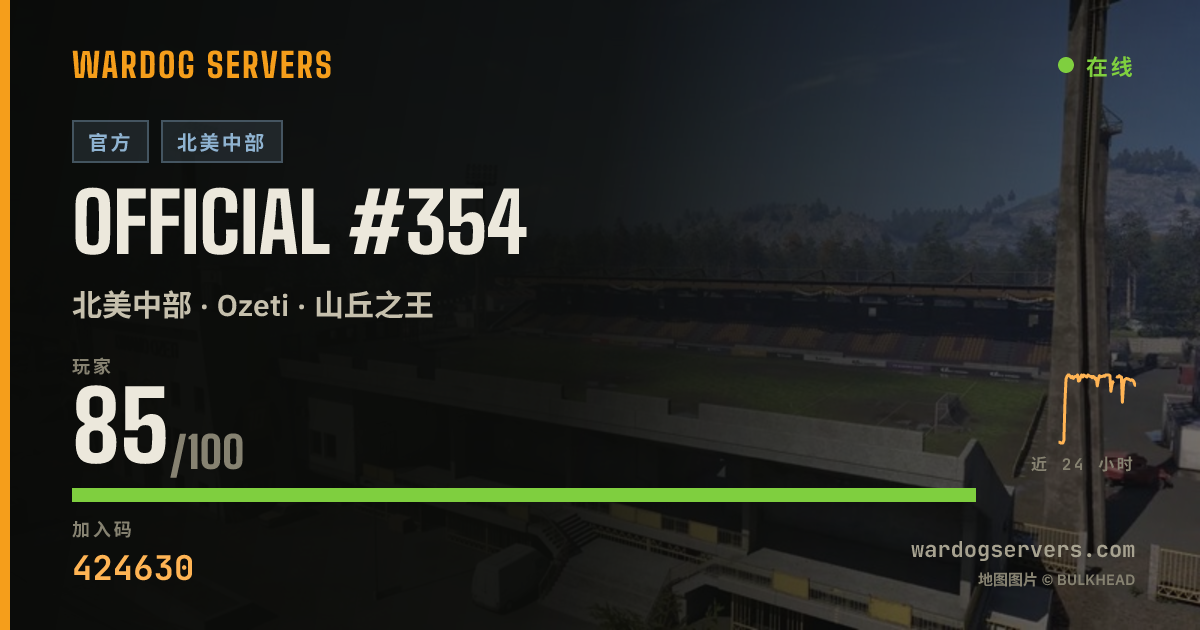 Official #354 的实时状态横幅