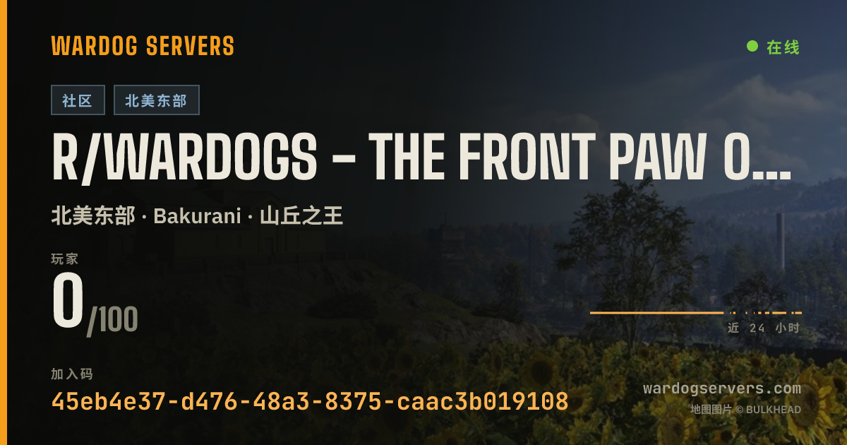 r/WARDOGS - The Front Paw Of The Internet 的实时状态横幅