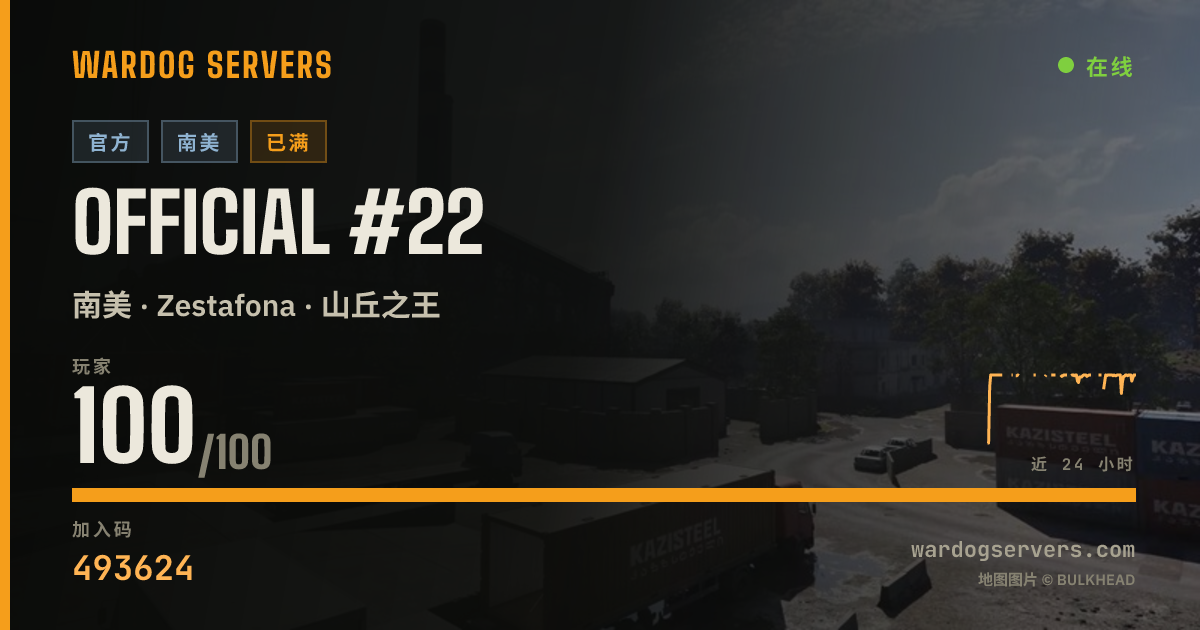 Official #22 的实时状态横幅