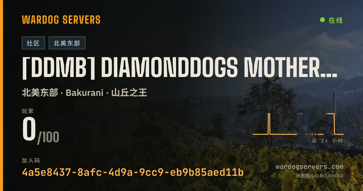 [DDMB] DiamondDogs MotherBase https://discord.gg/jzPaayTTC9 的实时状态横幅