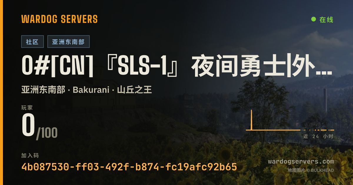 0#[CN]『SLS-1』夜间勇士|外挂巡查|收益增强|Q群909781821|KOOK:000015 的实时状态横幅