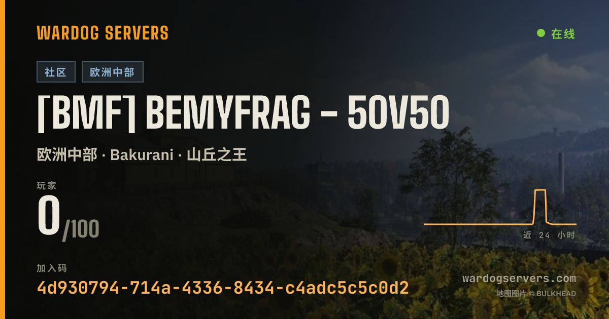 [BMF] BeMyFrag - 50v50 的实时状态横幅