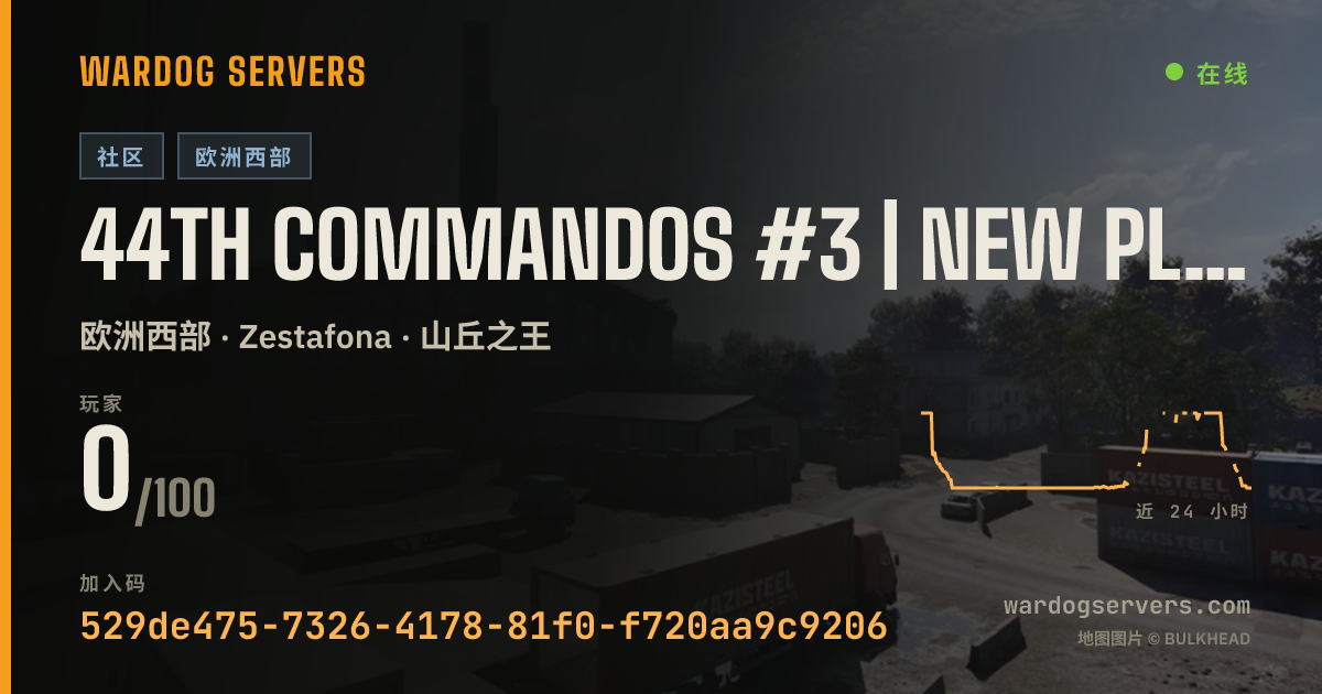 44th Commandos #3 | New Player Friendly | discord.gg/44thwardogs 的实时状态横幅