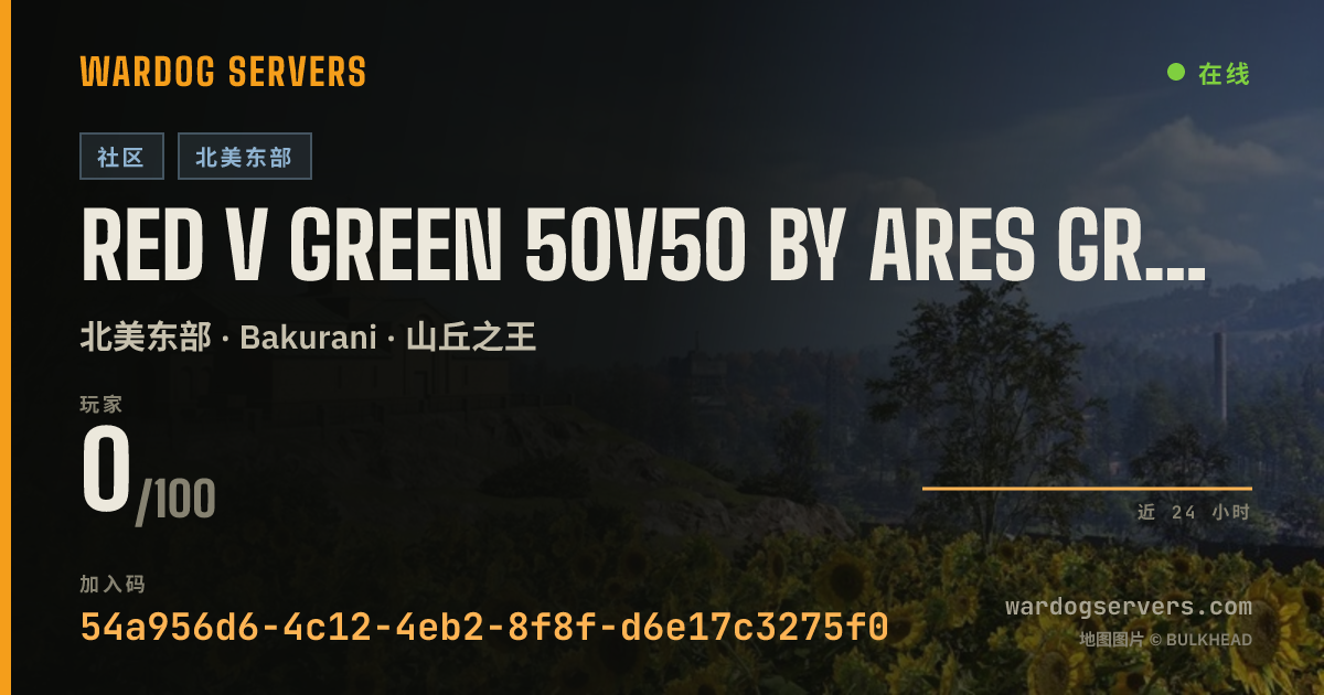 Red V Green 50v50 By Ares Group | MAX CASH & XP| 的实时状态横幅