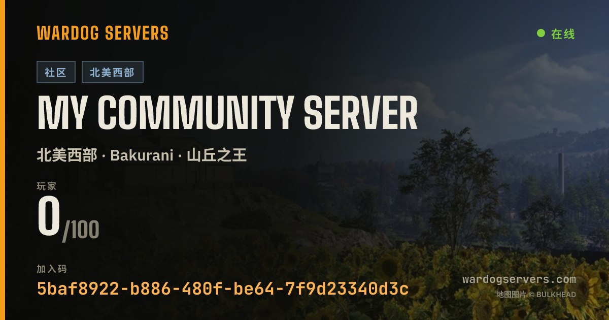 My Community Server 的实时状态横幅