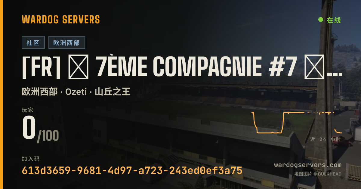 [FR] ★ 7ème Compagnie #7 ★ 100% FR - discord.gg/7eCie 的实时状态横幅
