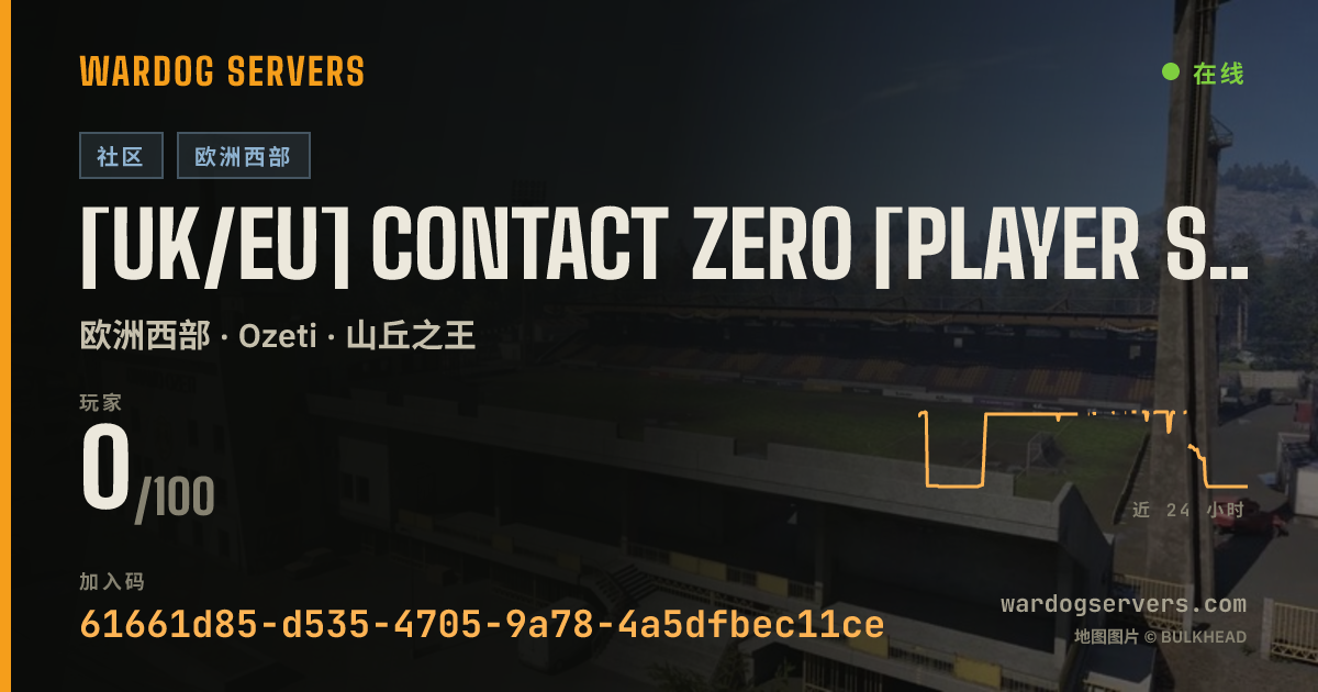 [UK/EU] CONTACT ZERO [PLAYER SCREENING] [ACTIVE STAFF] 的实时状态横幅