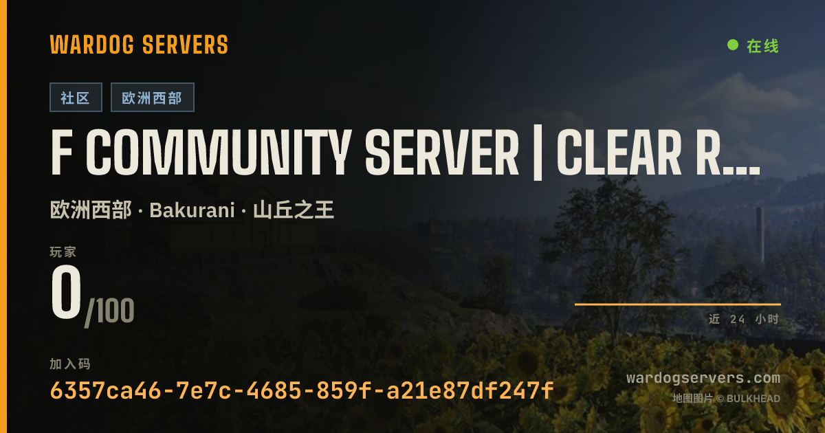 F Community Server | Clear Rules, Newbie Pro 的实时状态横幅