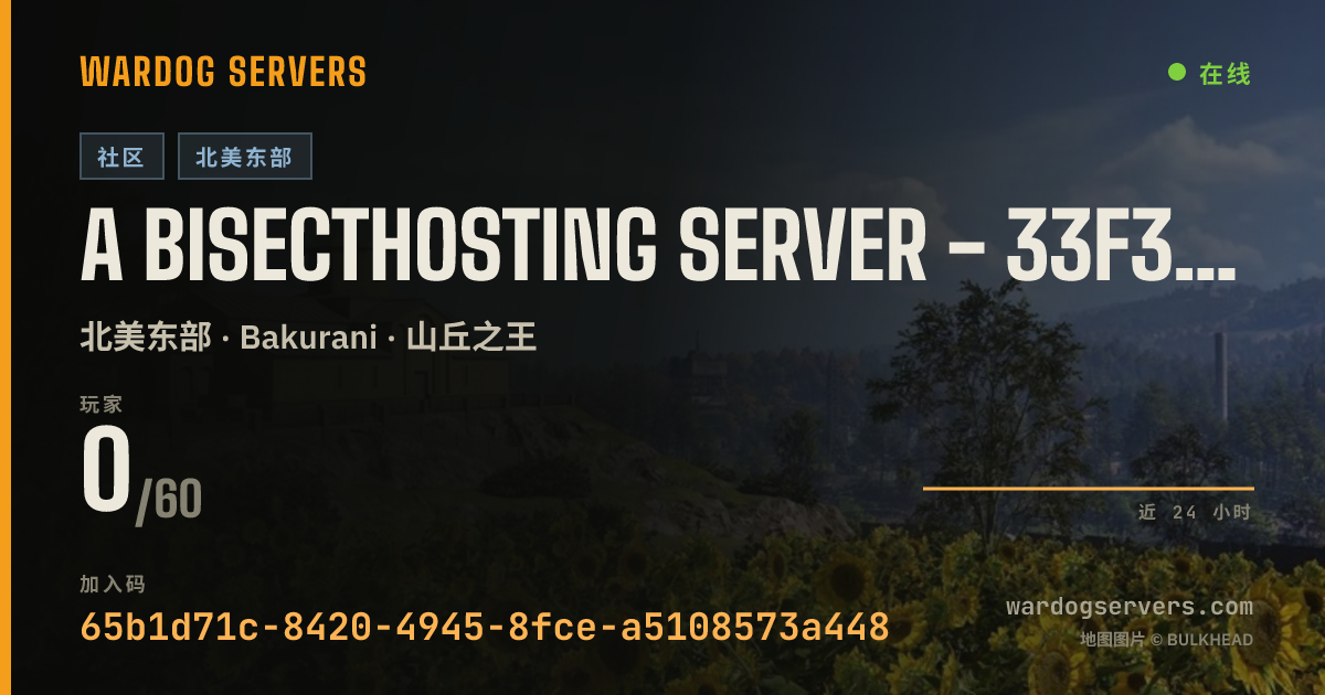 A BisectHosting Server - 33f30977 的实时状态横幅