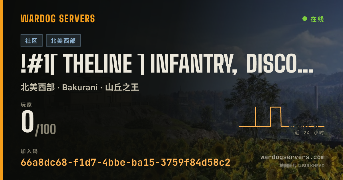 !#1[ TheLine ] Infantry, discord.gg/dWPXeasAg5 的实时状态横幅