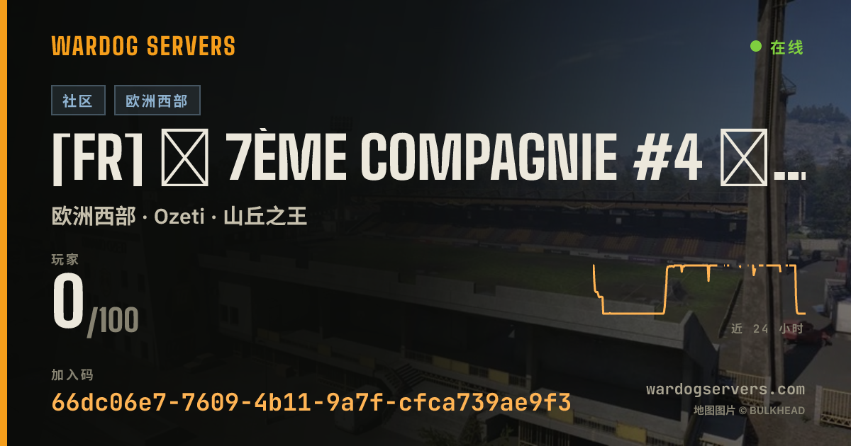 [FR] ★ 7ème Compagnie #4 ★ 100% FR - discord.gg/7eCie 的实时状态横幅