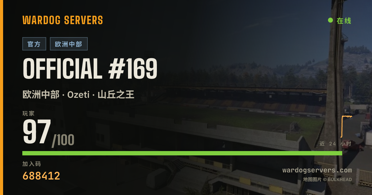 Official #169 的实时状态横幅