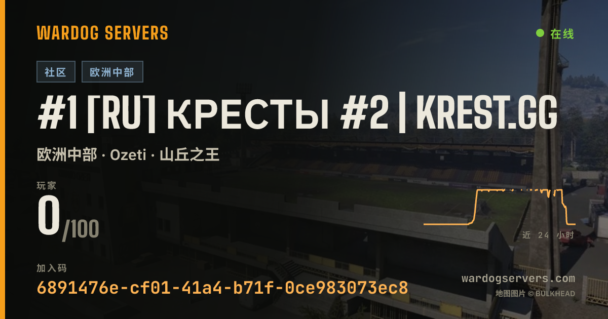 #1 [RU] Кресты #2 | krest.gg 的实时状态横幅