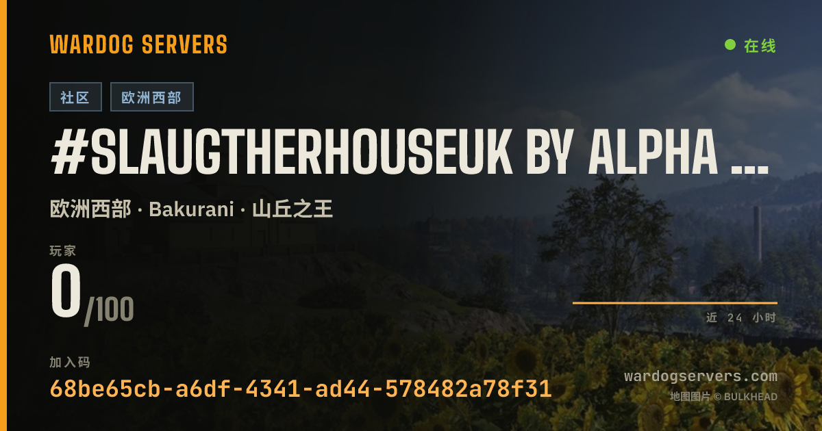 #SlaugtherhouseUK by ALPHA Pack Regiment 的实时状态横幅