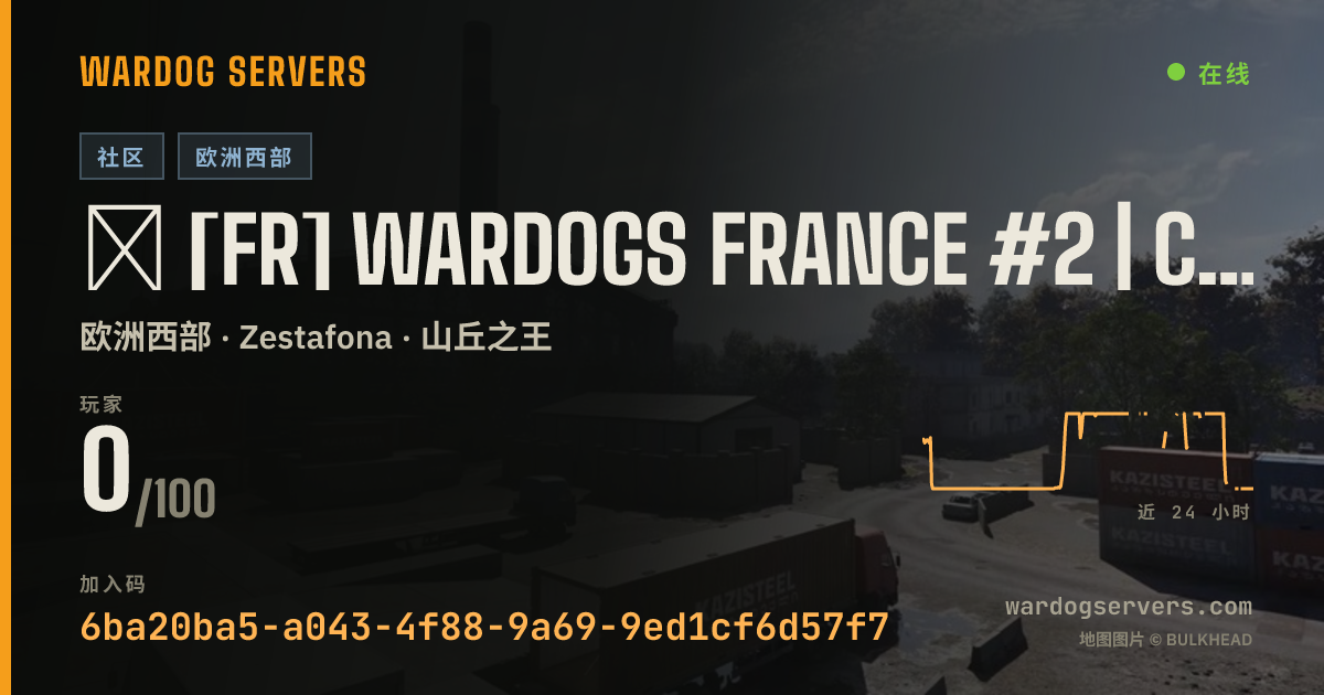⁂ [FR] WARDOGS FRANCE #2 | CLASSIQUE [WDFR] 的实时状态横幅