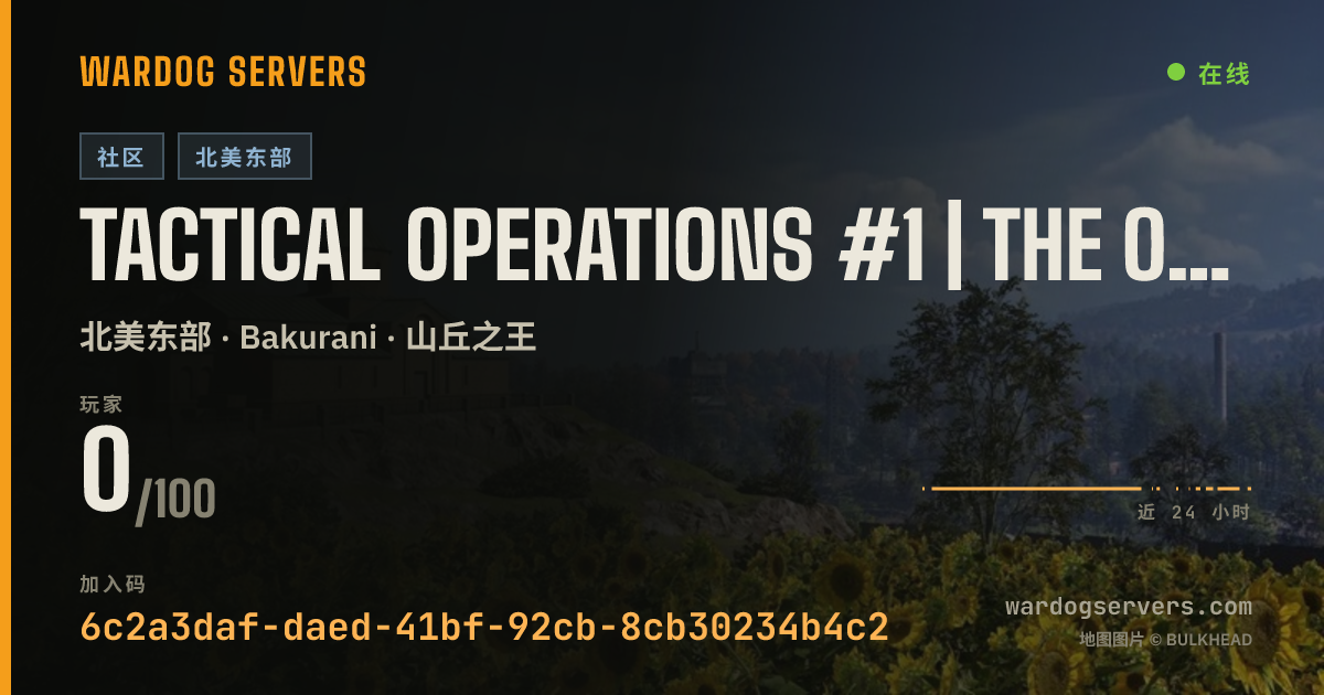 Tactical Operations #1 | The Outpost | discord.gg/totpgg 的实时状态横幅