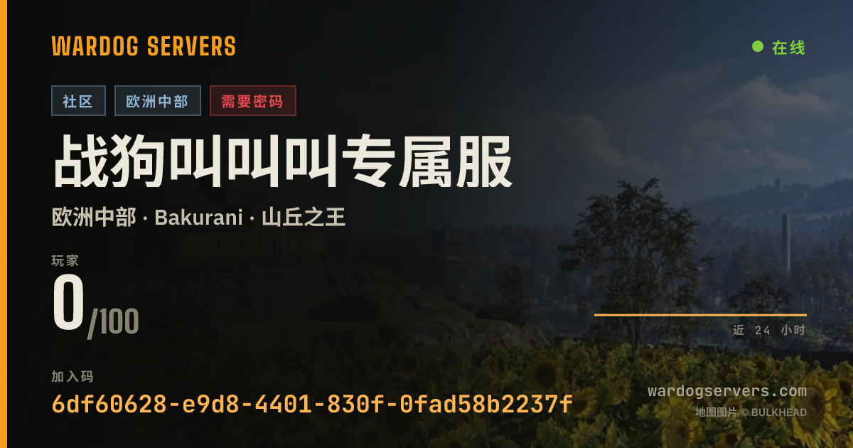 战狗叫叫叫专属服 的实时状态横幅