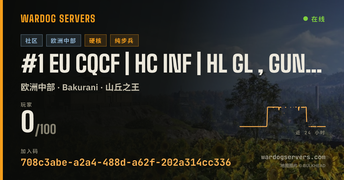 #1 EU CQCF | HC INF | HL GL , GUN CAR , MORTAR FORB | ADMINS | 0 的实时状态横幅